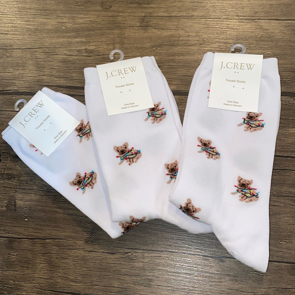 J. Crew Trouser Socks. Set of Three.
